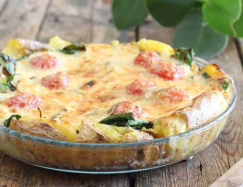 Torta di patate al microonde