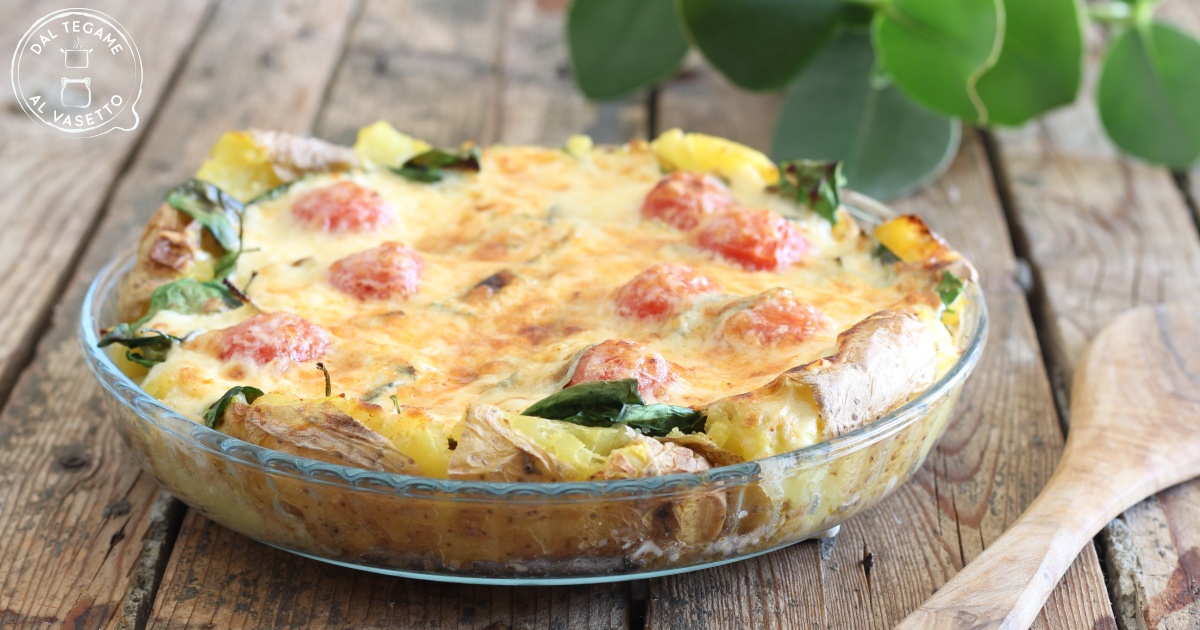 Torta di patate al microonde