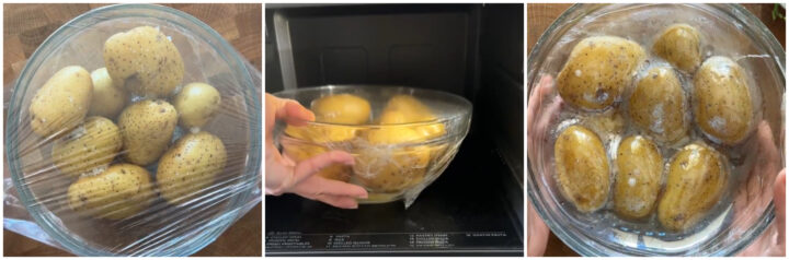 Torta di patate al microonde
