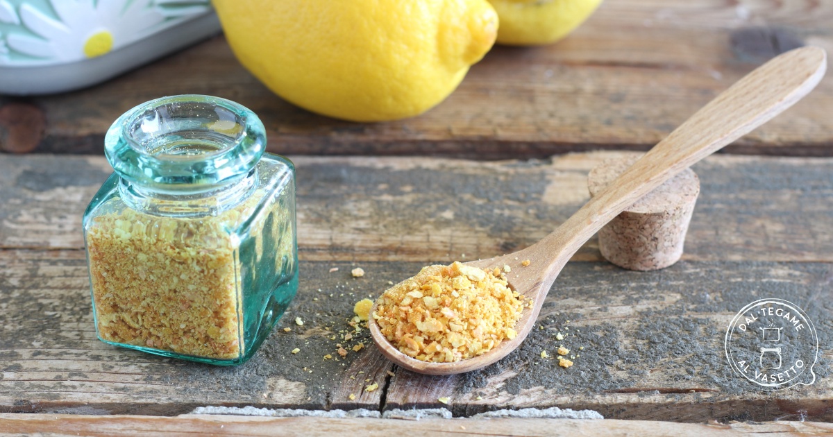 Scorze di limone essiccate in friggitrice ad aria