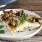 Tortiera di carciofi e patate in friggitrice ad aria