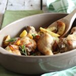 Cosce di pollo con patate in friggitrice ad aria