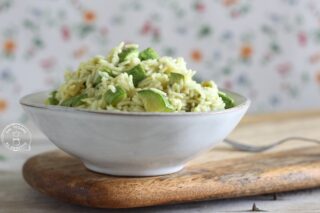 Riso con zucchine in microonde