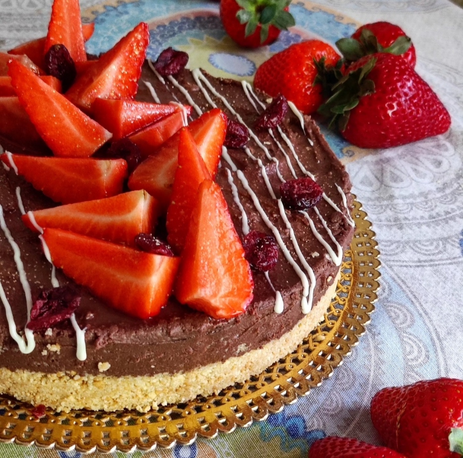 Torta fredda alla ricotta e cioccolato