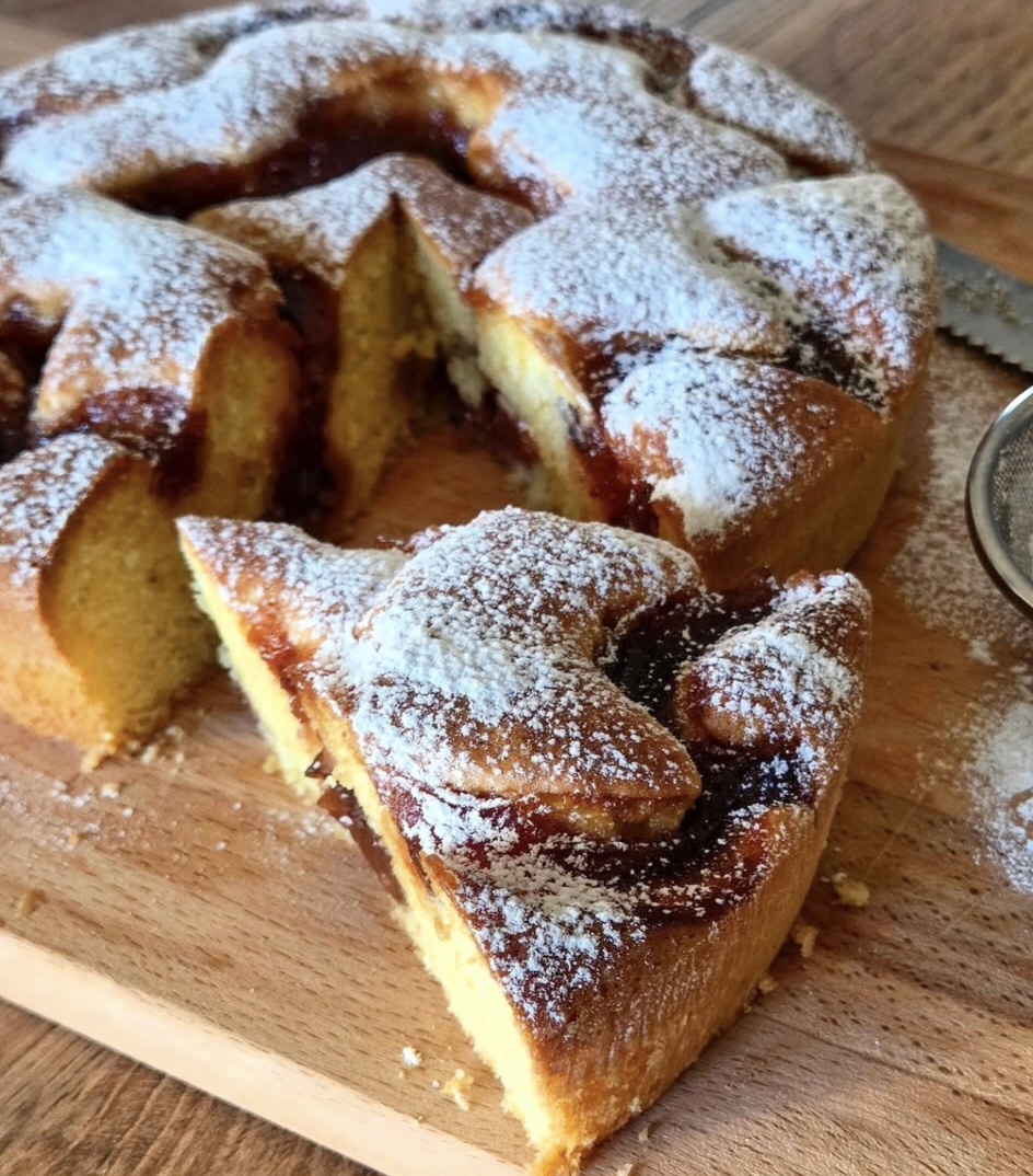 Torta morbida alla marmellata