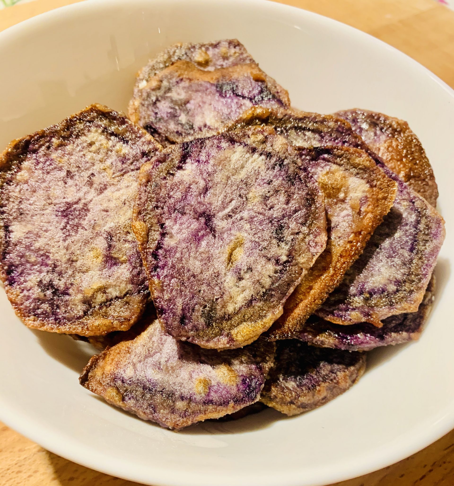 Chips di Patate Viola al forno- Senza Glutine, Senza ...