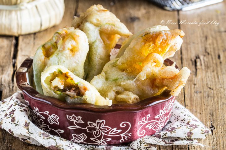 Fiori di zucca ripieni alla romana