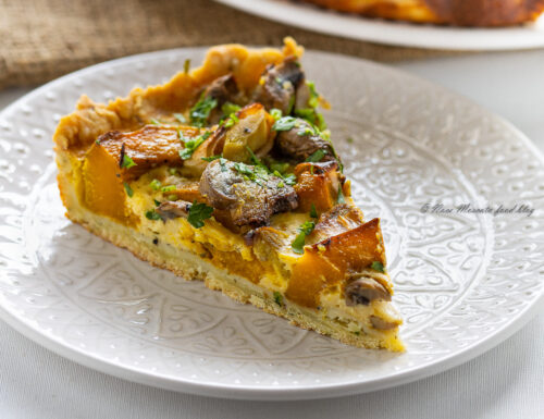 Quiche autunnale zucca e funghi