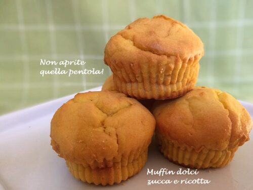Muffin dolci zucca e ricotta