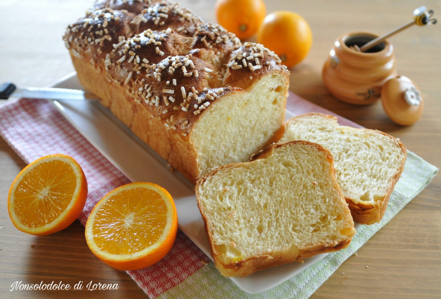 PAN BRIOCHE ALL'ARANCIA E MIELE, soffice bontà da prima colazione