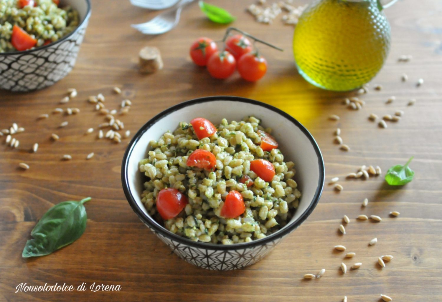 insalata di farro pesto Carote insalata marche