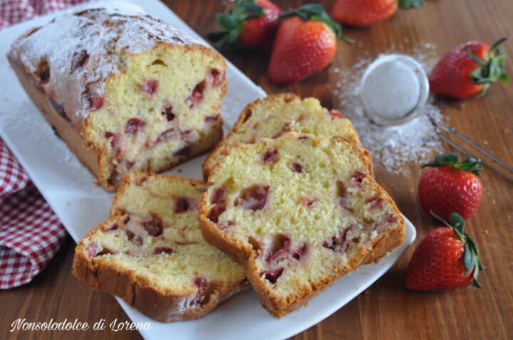 plumcake di fragole allo yogurt 