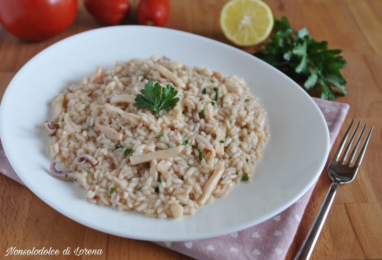 Risotto Ai Calamari Con Limone Primo Piatto Semplice E Gustoso