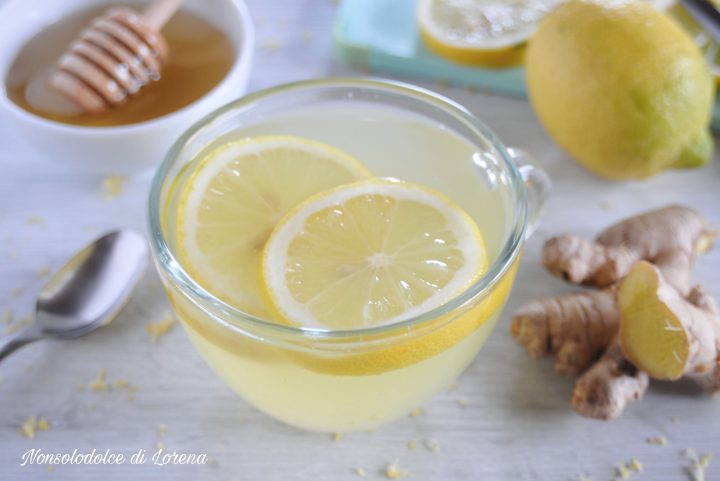 Tisana allo zenzero limone e miele 