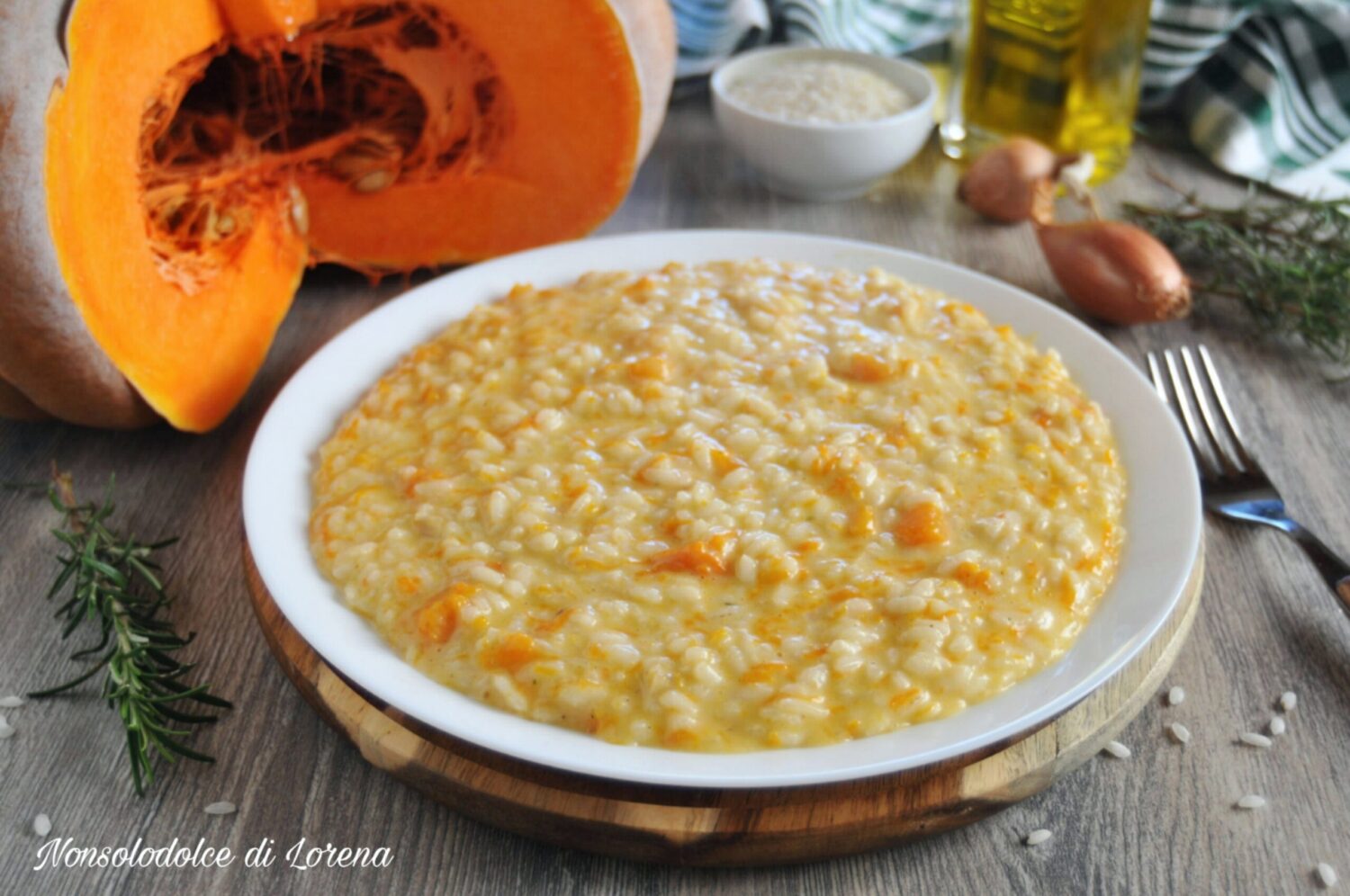 RISOTTO CREMOSO alla ZUCCA e TALEGGIO