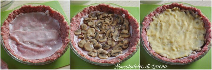 torta di carne farcita