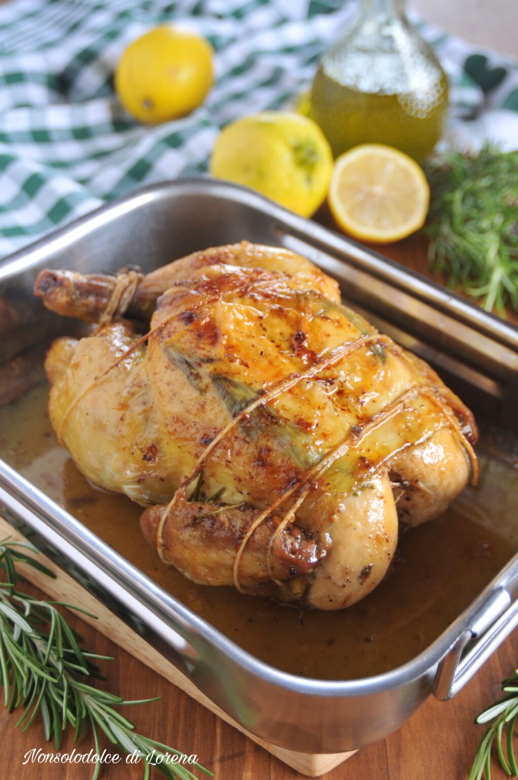 Pollo Arrosto Al Limone Con Crosticina Dorata