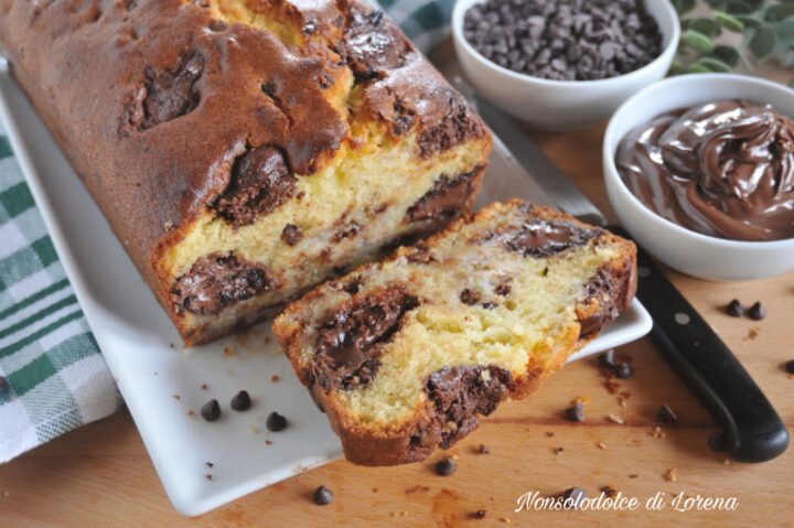 plumcake banana e nutella