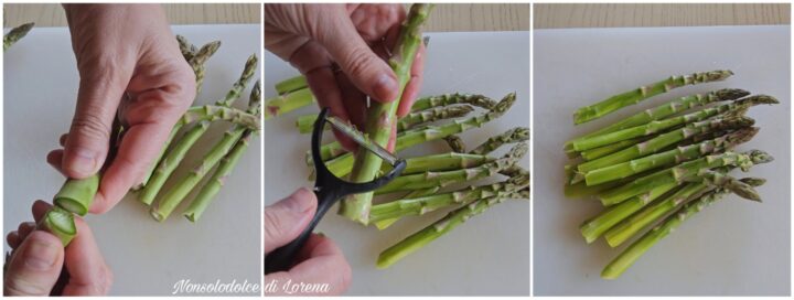 quiche con asparagi e pancetta
