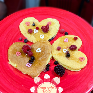 pancake di san valentino: per il brunch di san valentino