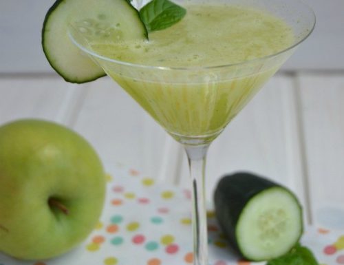 Estratto detox  di mela verde, zenzero e cetriolo