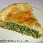 Torta salata ricotta e spinaci, ricetta vegetariana