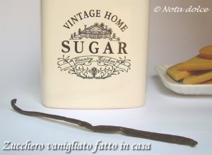 zucchero vanigliato fatto in casa