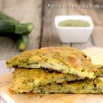 Farinata con zucchine e salsa ricetta gustosa Farinata con zucchine e salsa ricetta gustosa