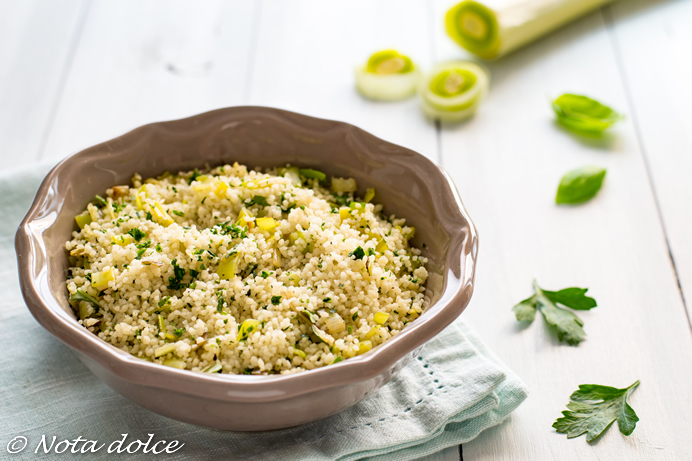 Cous cous ai porri ricetta veloce