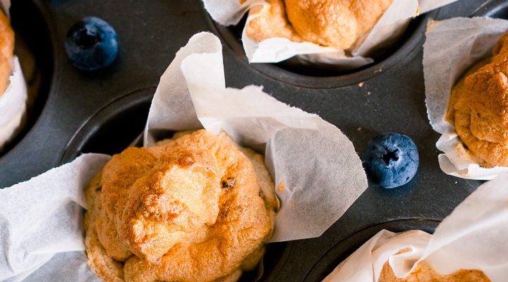Muffin proteici gluten-free, con farine naturali