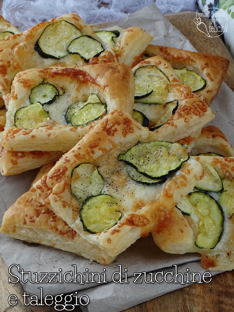 stuzzichini di zucchine e taleggio con pasta sfoglia