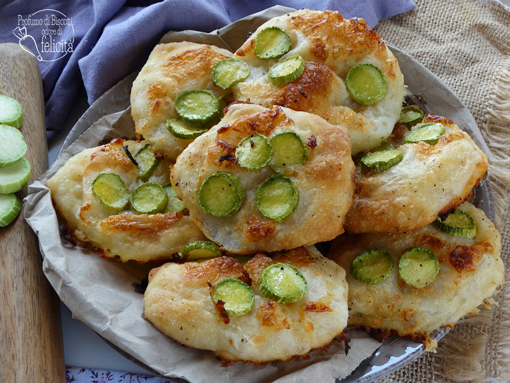 focaccine alle zucchine trombetta