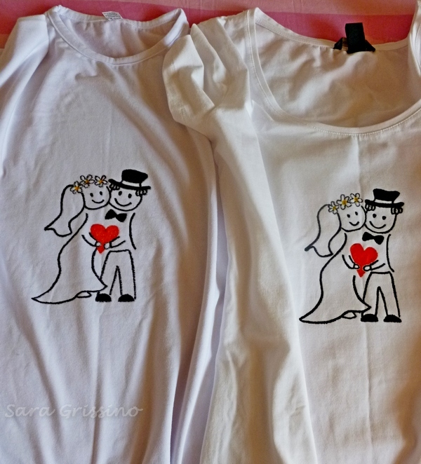 T-shirt sposi Ortaggi che passione by Sara Grissino