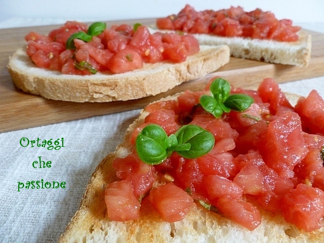 Bruschetta al pomodoro Ortaggi che passione by Sara