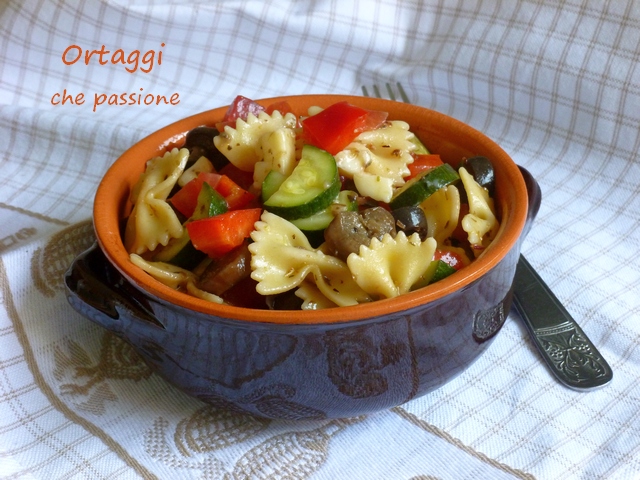 Insalata di pasta con verdure estive - Ortaggi che passione by Sara