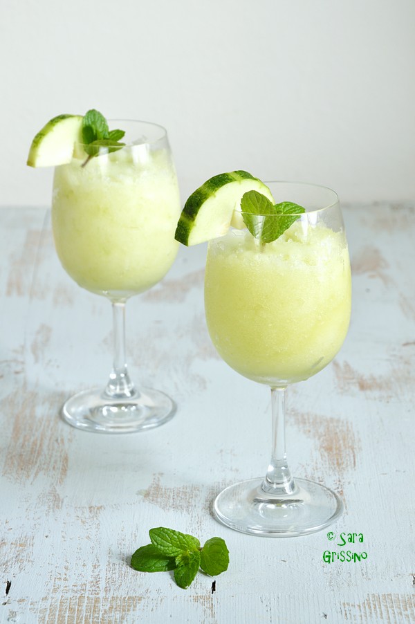 Sorbetto al cetriolo barattiere con gelatiera ORTAGGI che passione