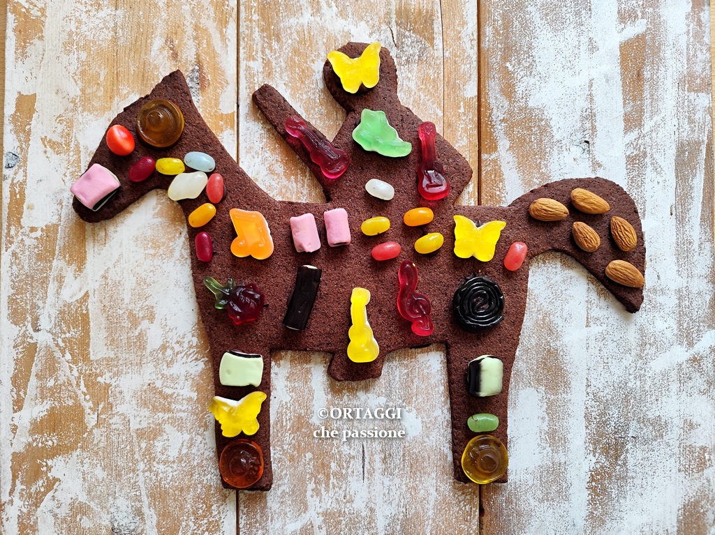 dolce cavallo di San Martino a Venezia - frolla al cacao cioccolato 