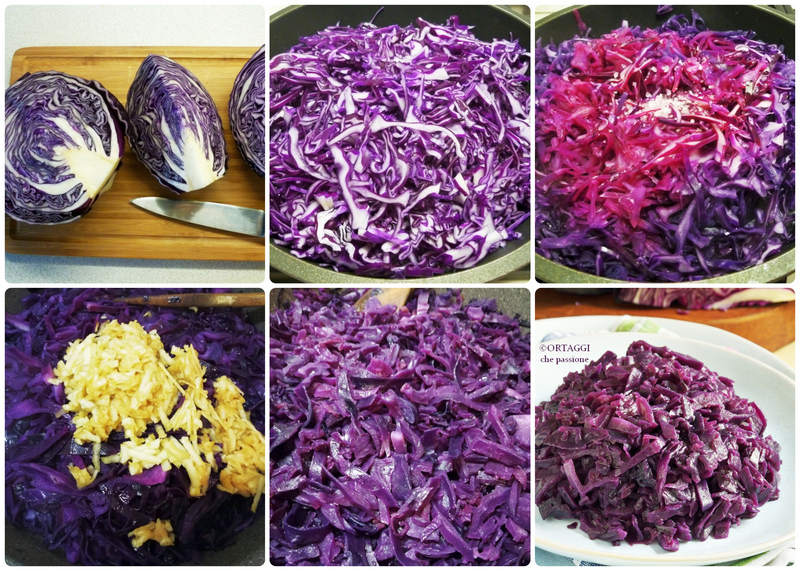 come cucinare il cavolo rosso - verza viola
