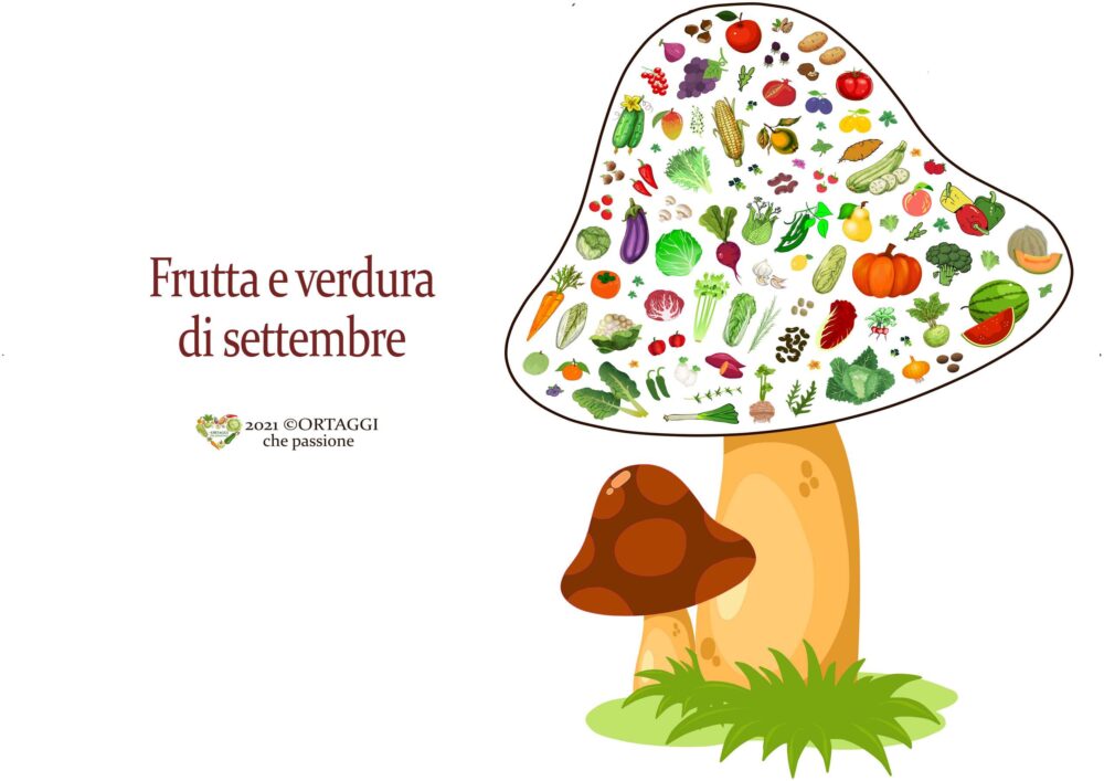O 9 SETTEMBRE frutta e verdura di stagione ORTAGGI che passione by Sara Grissino