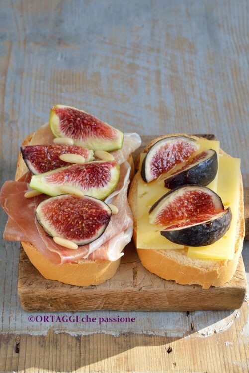Antipasti con fichi freschi