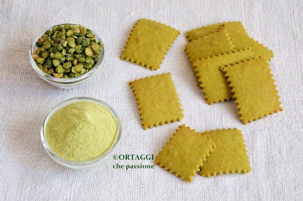 crackers senza glutine di legumi - salatini verdi