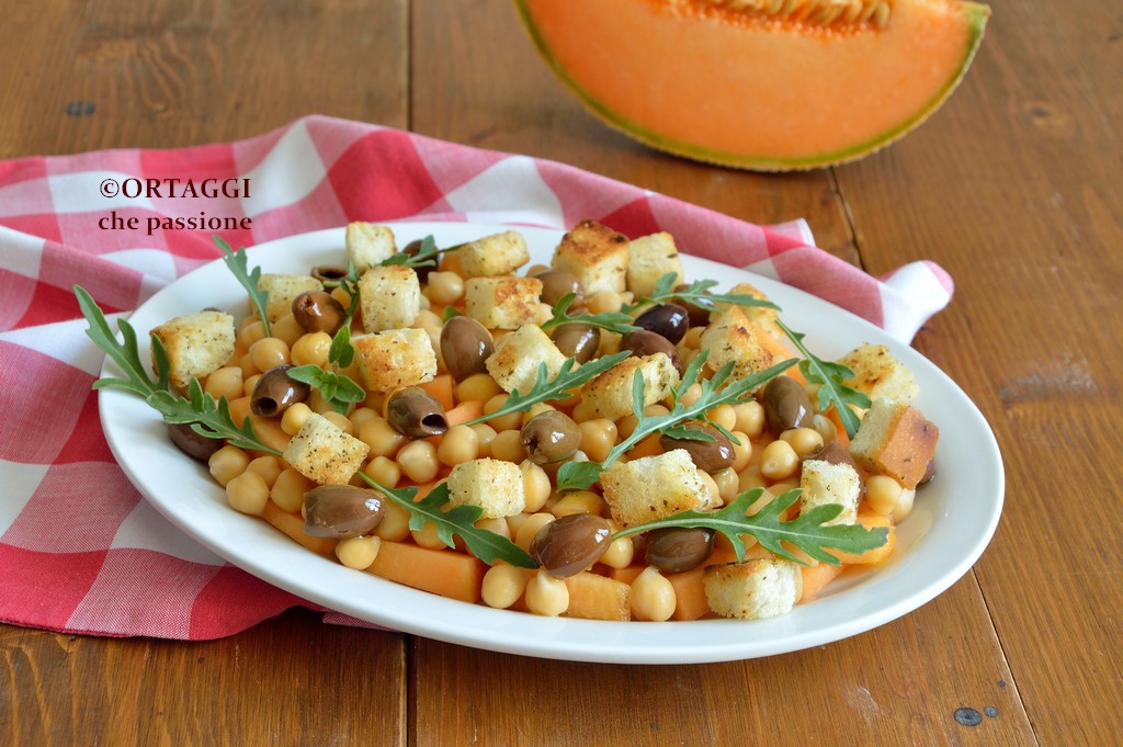 insalata melone e ceci