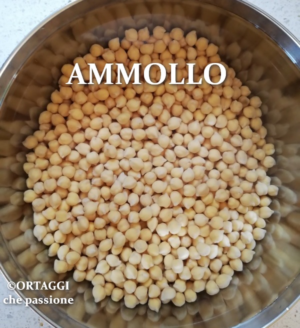 ammollo ceci prima della cottura
