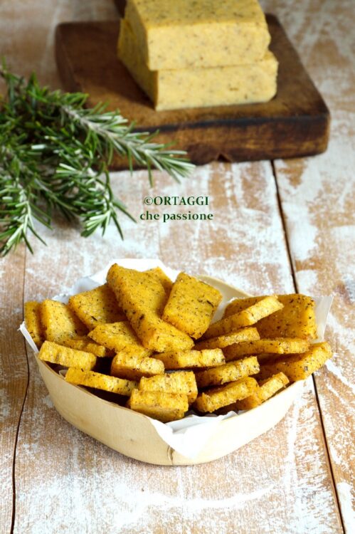 polenta fritta in friggitrice ad aria - fatta in casa da nonna Benedetta 