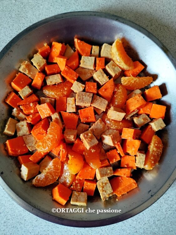 versare nella teglia da forno e cuocere
