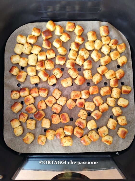 gnocchi fritti in friggitrice ad aria senza strutto