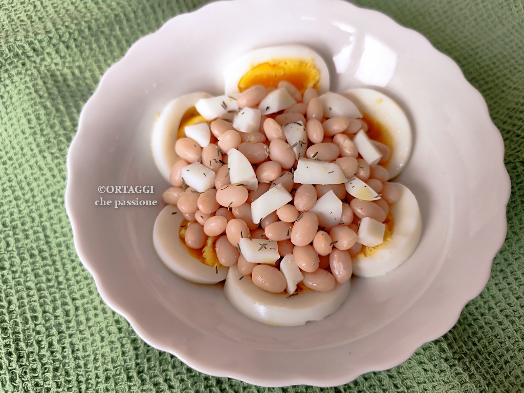 fagioli e uova sode
