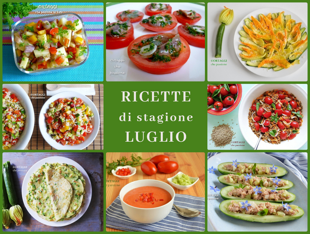ricette-con-le-verdure-di-stagione-di-LUGLIO - ORTAGGI che passione