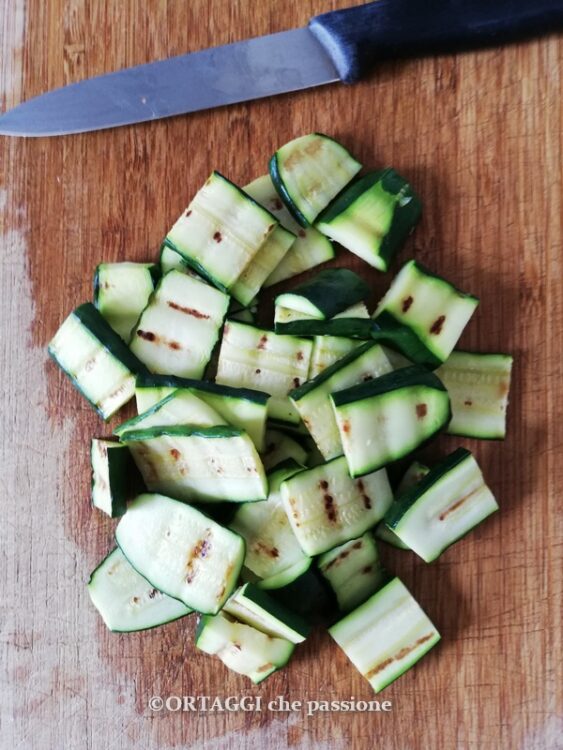 zucchine grigliate a pezzi x bowl
