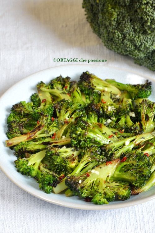 Broccoli grigliati  in padella leggeri e sfiziosi